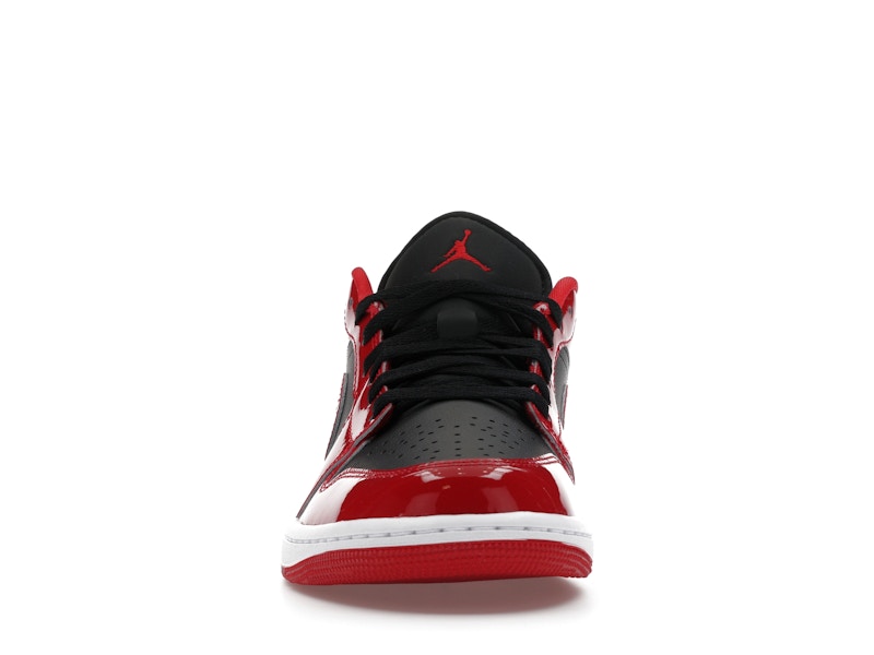 Air Jordan 1 Low SE Patent Varsity Red Black - Black/White/Varsity Red - HV4089-006 - 09