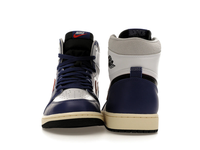 Air Jordan 1 Retro High OG Rare Air - White/Black-Neutral Grey-Deep Royal Blue-Muslin - DZ5485-100 - 09