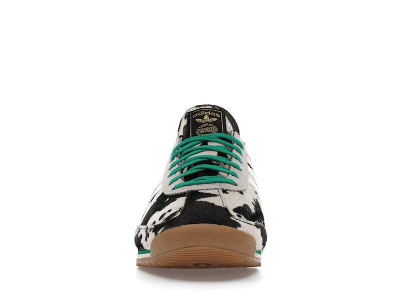 adidas SL 72 OG Cow Print Black White (Women's) - Core Black/Off White/Court Green - JR1639 - 09