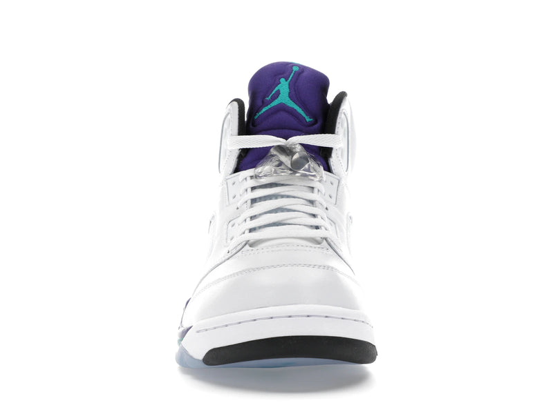 Air Jordan 5 Retro Grape (2025) - White/Grape Ice-New Emerald - HQ7978-100 - 09