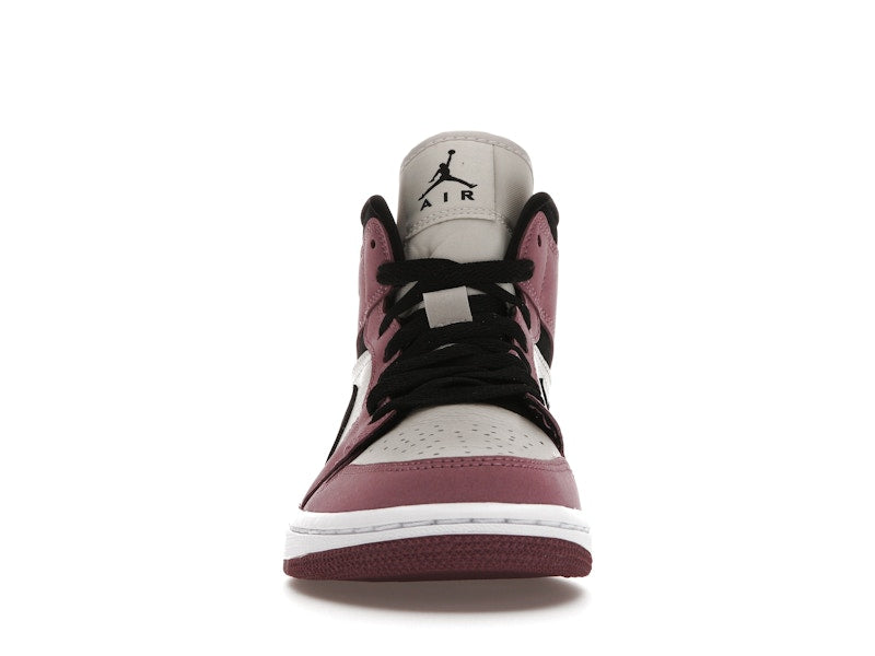 Air Jordan 1 Mid Berry Pink (W) - Light Mulberry/Light Bone/White/Black - DC7267-500 - 09