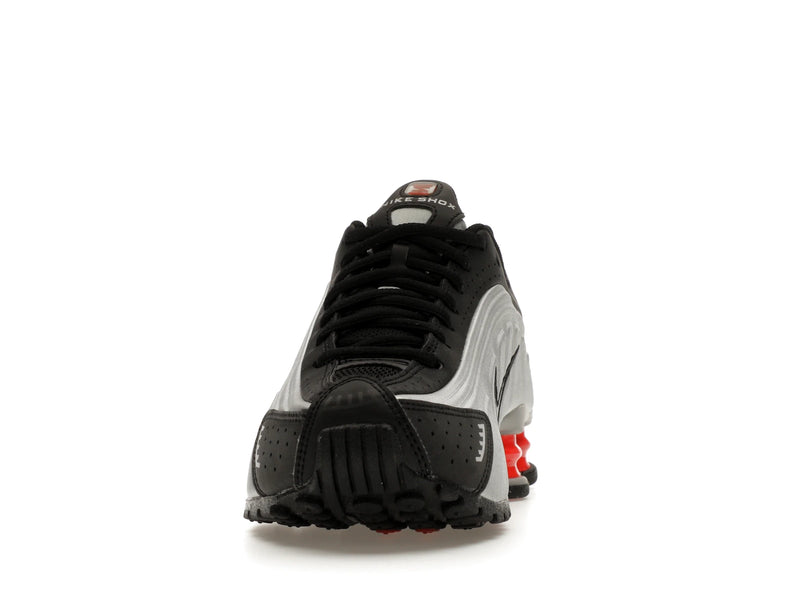 Nike Shox R4 Metallic Silver Black Picante Red (GS) - Metallic Silver/Black/Picante Red/Metallic Silver - CW2626-005 - 10