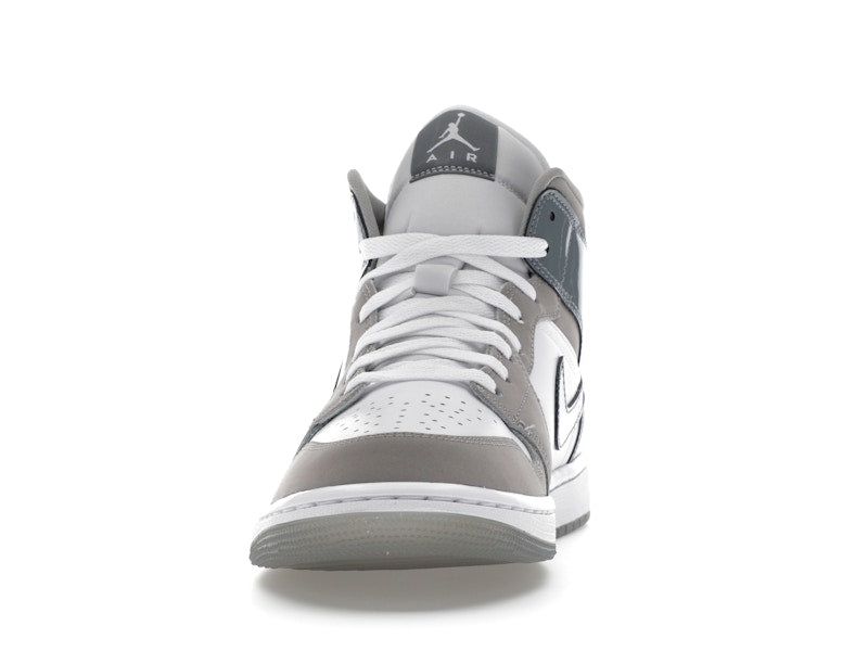 Air Jordan 1 Mid SE White Medium Grey Cool Grey - widok 10