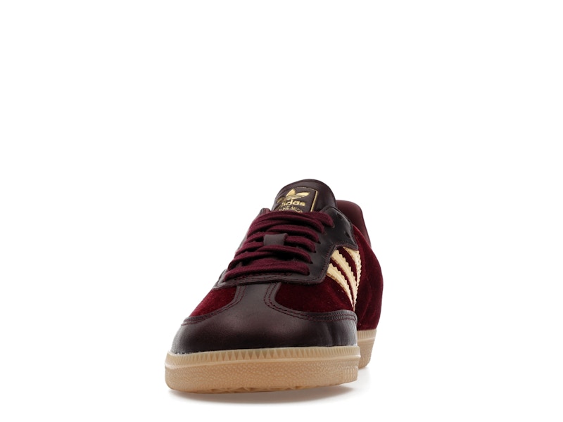 adidas Samba OG Shadow Red Velvet (Women's) - Shadow Red/Maroon/Gum - JS1394 - 10