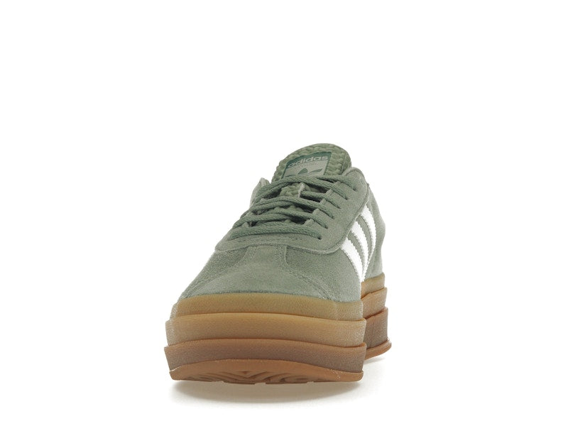 adidas Gazelle Bold Silver Green Gum (Womens) - Silver Green/Cloud White/Collegiate Green - ID6998 - 10