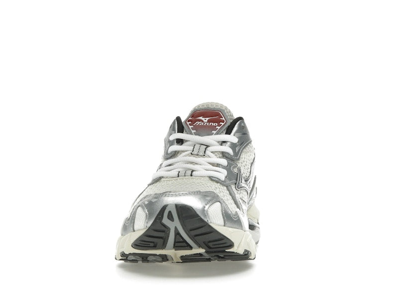 Mizuno Wave Rider 10 White Black Rythmic Red - vue 11