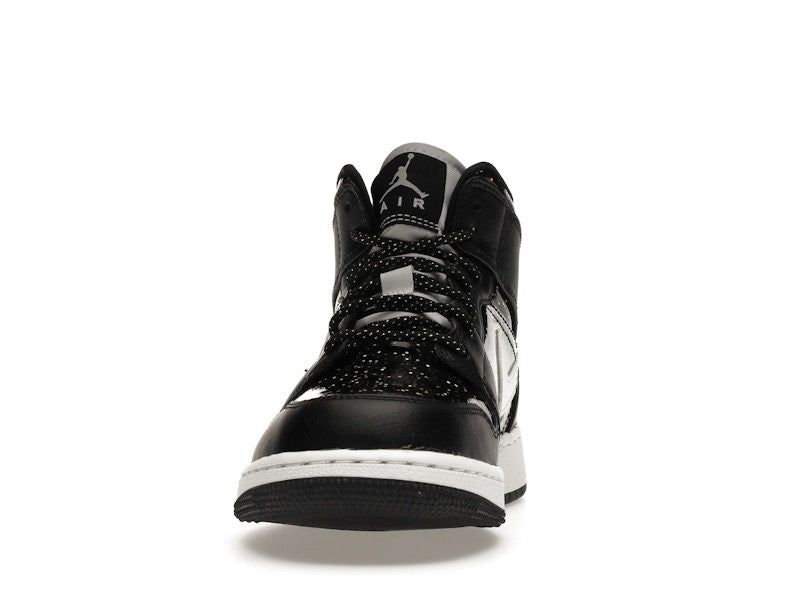 Air Jordan 1 Mid Black Speckle (GS) - Black/White - AV5174-001 - 10