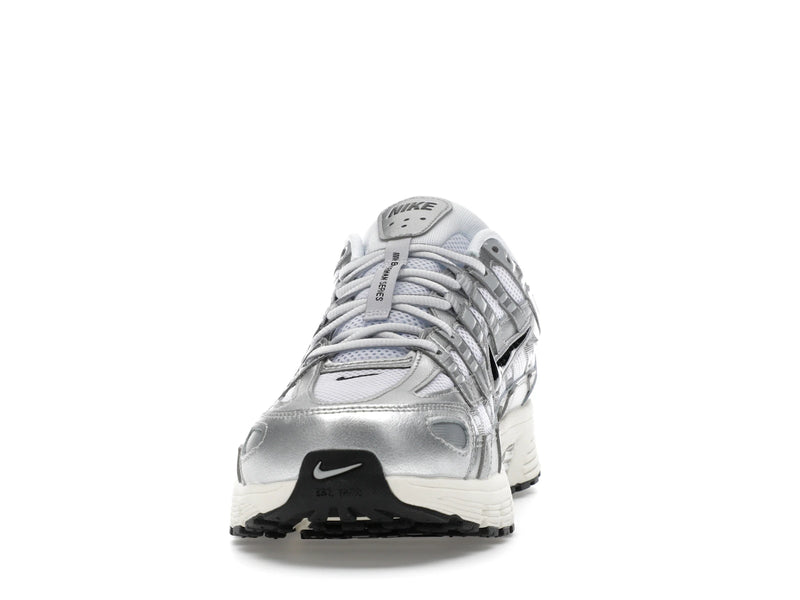 Nike P 6000 White Metallic Silver Flat Silver Black - White/Metallic Silver/Flat Silver/Black - CD6404-105 - 10