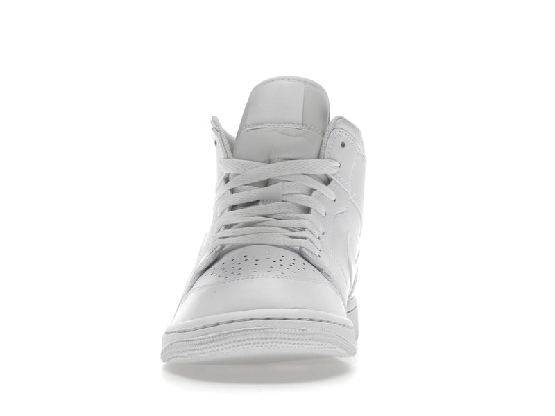Air Jordan 1 Mid Triple White (2022) - White/White/White - 554724-136 - 10
