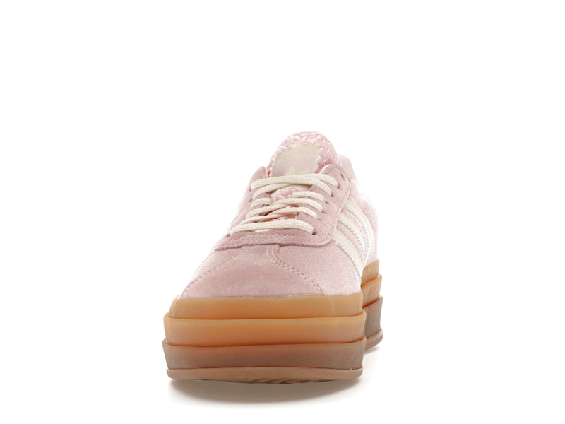adidas Gazelle Bold Clear Pink Cream White (Women's) - Clear Pink /Cream White/Gold Metallic - JQ7777 - 10