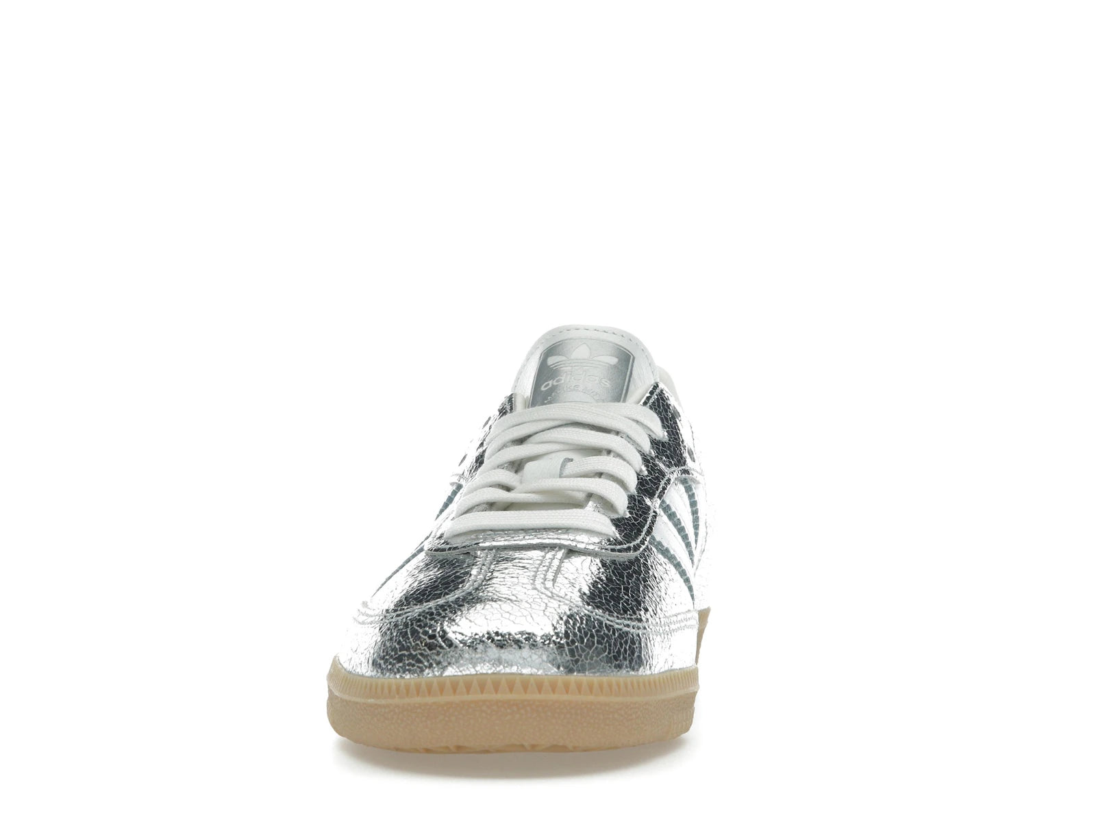 adidas Samba OG Silver Metallic Cracked Leather - JR0035 - 10
