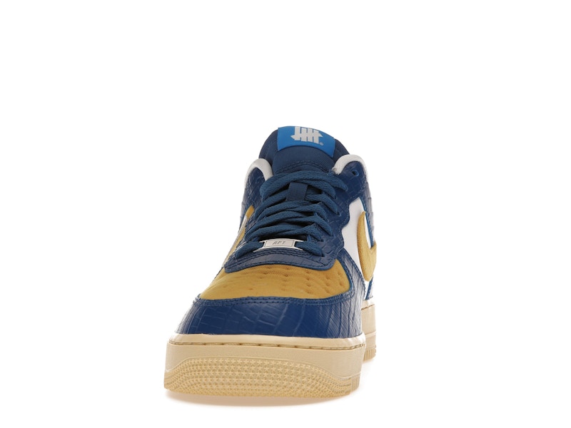Nike Air Force 1 Low SP Undefeated 5 On It Blue Yellow Croc - Court Blue/White-Goldtone - DM8462-400 - 10