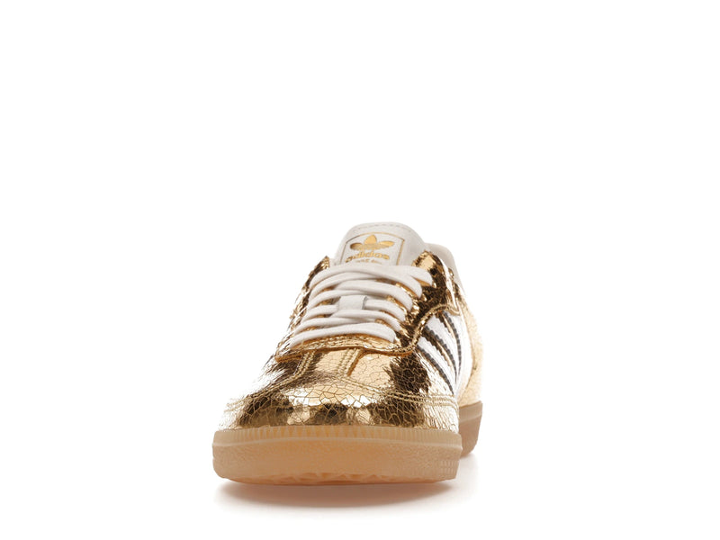 Adidas Samba OG Gold Metallic Cracked Leather - Gold Metallic/White/Core White - KI5719 - 10