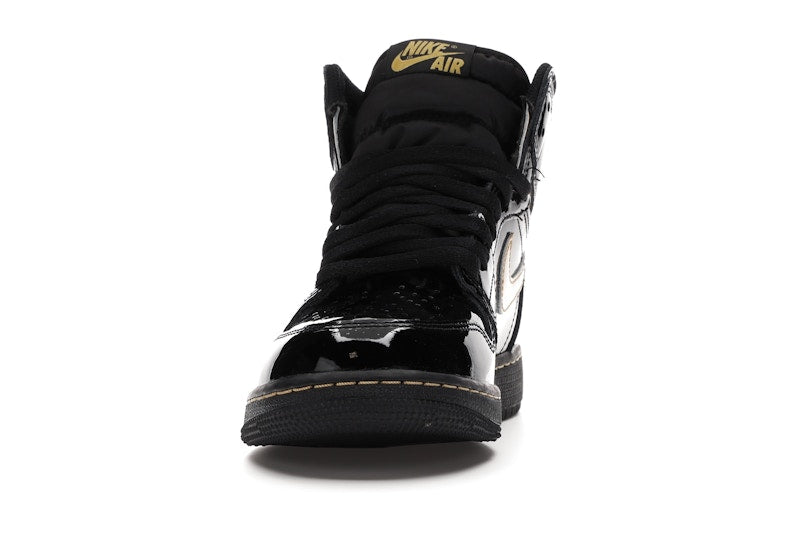 Air Jordan 1 Retro High Black Metallic Gold (2020) (GS) - Black/Black-Metallic Gold - 575441-032 - 10
