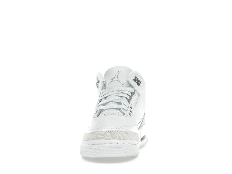 Air Jordan 3 Retro Pure Money (2025) (GS) - White/White/Metallic Silver - DM0967-111 - 10