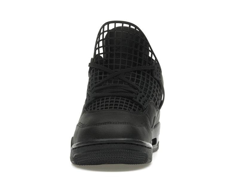 Air Jordan 4 Retro Net Black - Black/Black-Metallic Silver - FN7251-001 - 10