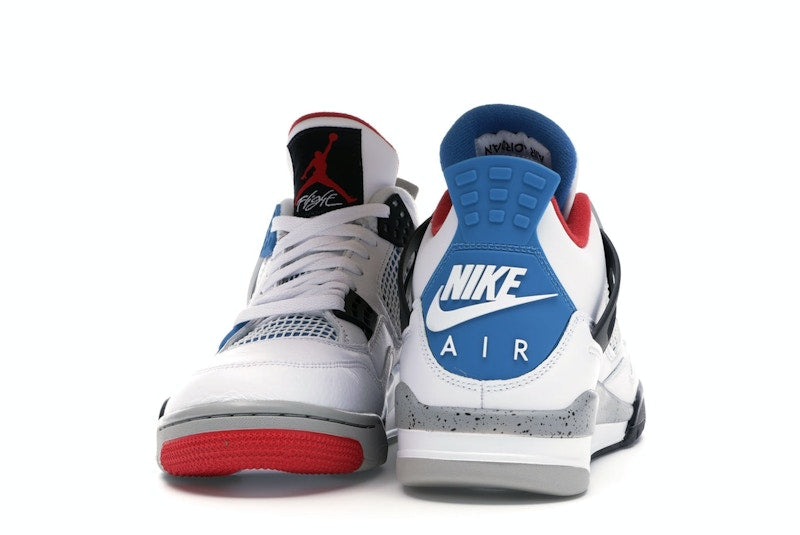 Air Jordan 4 Retro What The - White/Military Blue-Fire Red-Black-Cement Grey - CI1184-146 - 10