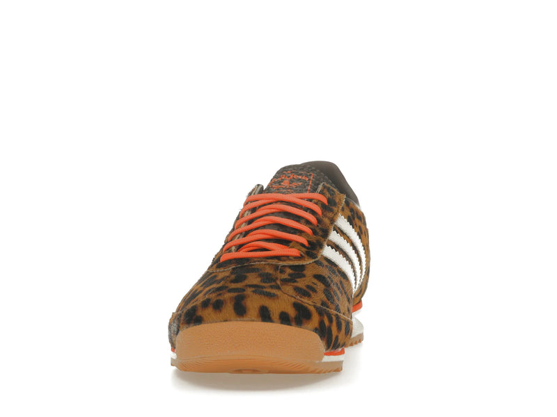 Adidas Sl 72 OG Leopard Print Womens - Dark Brown/Off White/Semi Impact Orange - JI0189 - 10