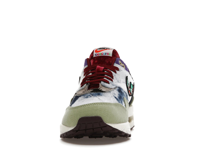 Nike Air Max 1 SP Concepts Denim Olive Canvas - Oil Green/Black/Team Red/Sail - DN1803-300 - 10