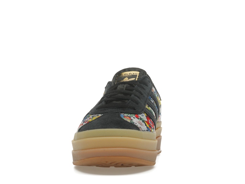 adidas Gazelle Bold Liberty London Floral Embroidery (Women's) - Core Black/Supplier Colour/Gold Metallic - JI2572 - 10