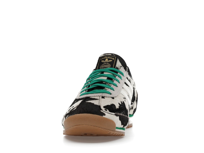 adidas SL 72 OG Cow Print Black White (Women's) - Core Black/Off White/Court Green - JR1639 - 10