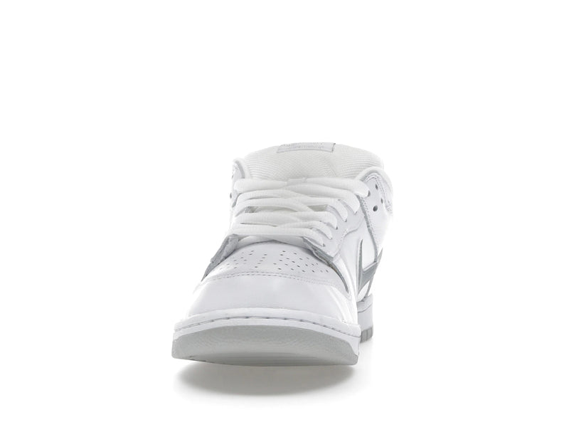 Nike SB Dunk Low Supreme 94 White Metallic Silver - White/Metallic Silver/White - HQ8487-100 - 10