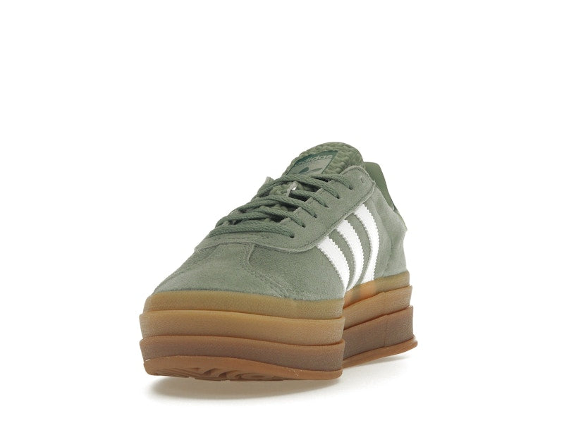 adidas Gazelle Bold Silver Green Gum (Womens) - Silver Green/Cloud White/Collegiate Green - ID6998 - 11