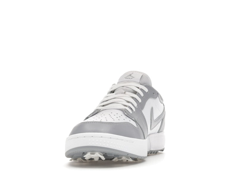 Jordan 1 Low Golf Spiked Wolf Grey White - vue 12
