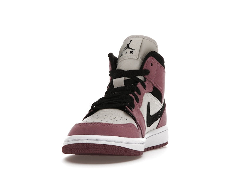 Air Jordan 1 Mid Berry Pink (W) - Light Mulberry/Light Bone/White/Black - DC7267-500 - 11