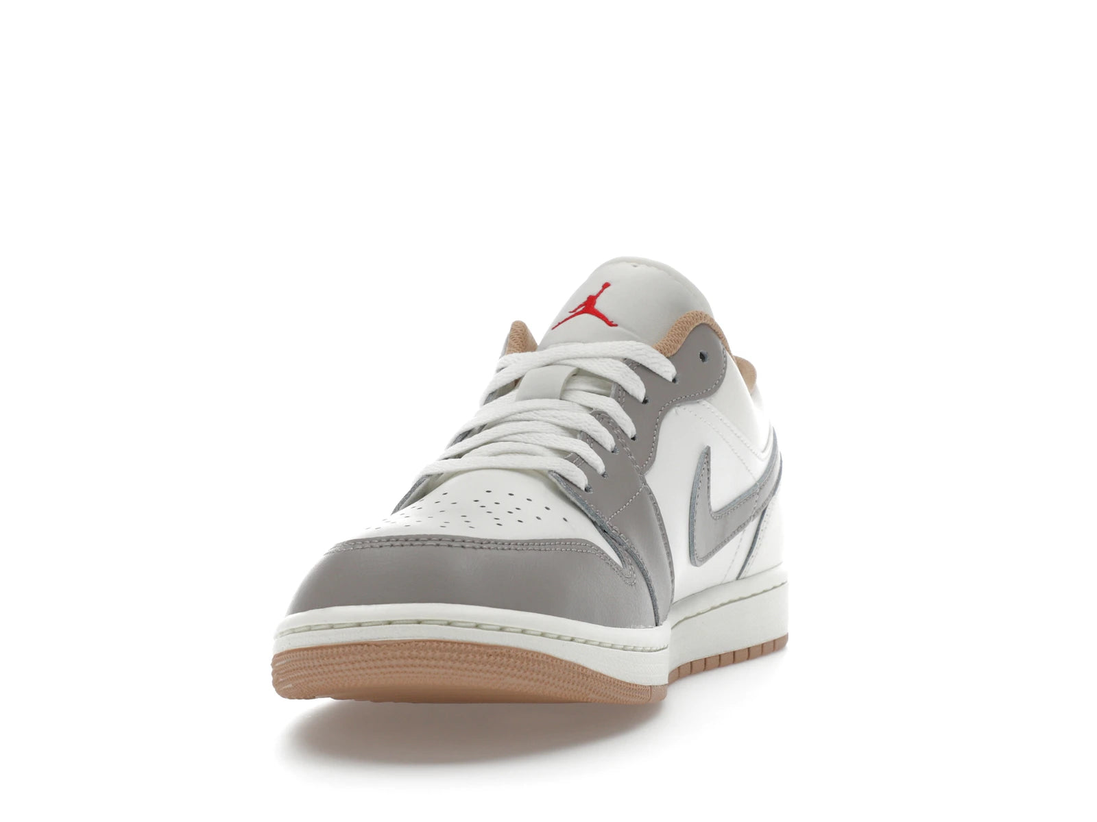 Air Jordan 1 Low Sail College Grey Rattan - Sail/College Grey/Hemp/Fire Red - 553558-169 - 11
