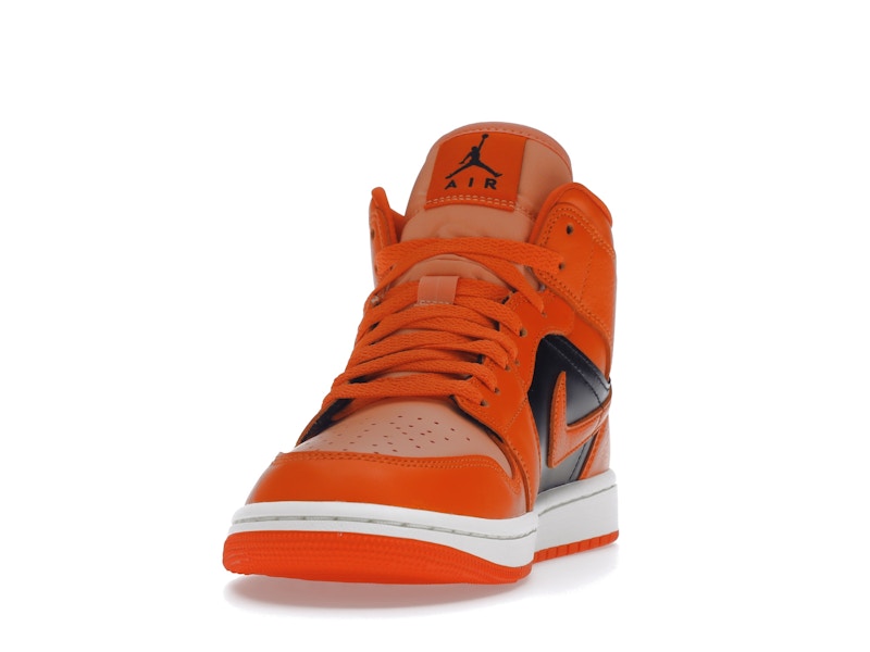 Air Jordan 1 Mid Orange Black (W) - Crimson Bliss/Rush Orange/Black/Sail - DM3381-600 - 11