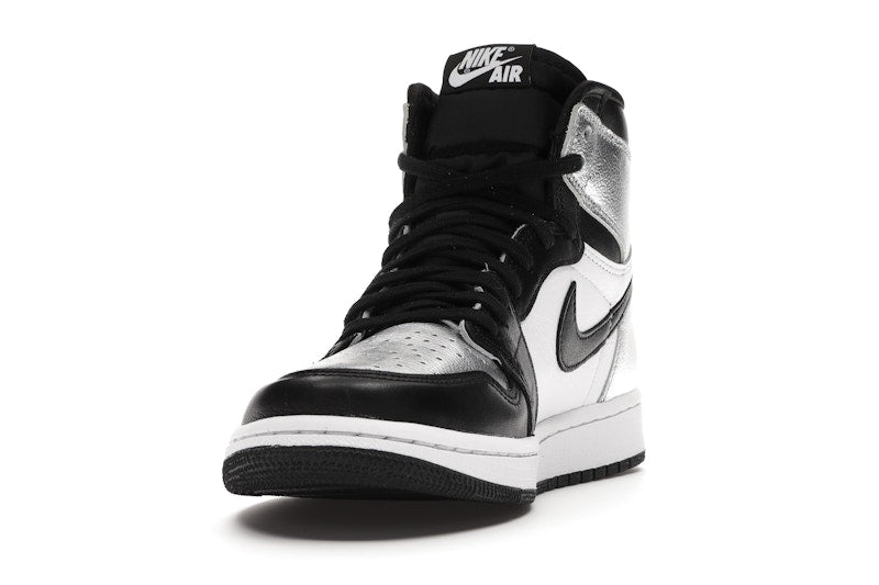Air Jordan 1 Retro High Silver Toe (W) - Black/Metallic Silver-White-Black - CD0461-001 - 11