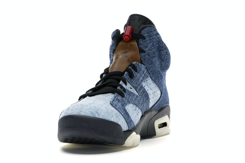 Air Jordan 6 Retro Washed Denim - Washed Denim/Sail-Varsity Red-Black - CT5350-401 - 11