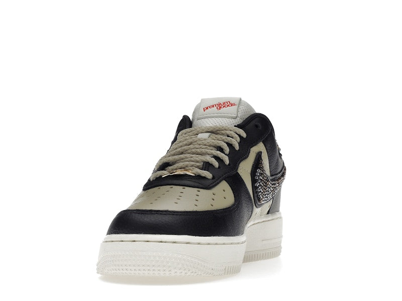 Nike Air Force 1 Low Premium Goods The Sophia (Women's) - Black/Multi-Color-Sand-Sail - DV2957-001 - 11