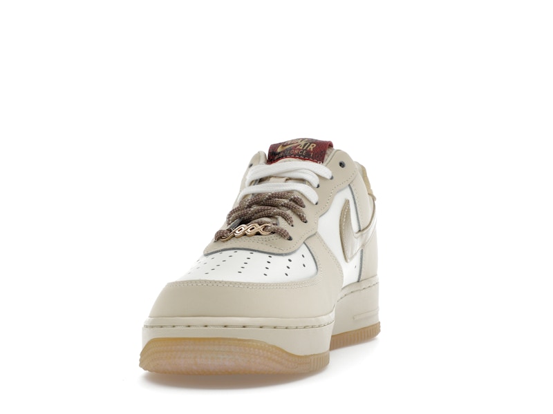 Nike Air Force 1 Low Year of the Snake (Women's) - Sail/Team Gold/Light Khaki/Parachute Beige/University Red/Metallic Gold - HV5990-172 - 11