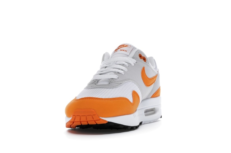 Nike Air Max 1 Anniversary Orange (2020) - White/Magma Orange-Neutral Grey-Black - DC1454-101 - 11