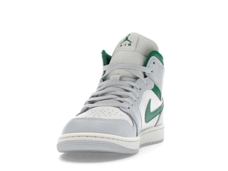 Air Jordan 1 Mid White Pure Platinum Pine Green - Summit White/Pure Platinum/Sail/Pine Green - DQ8426-142 - 11