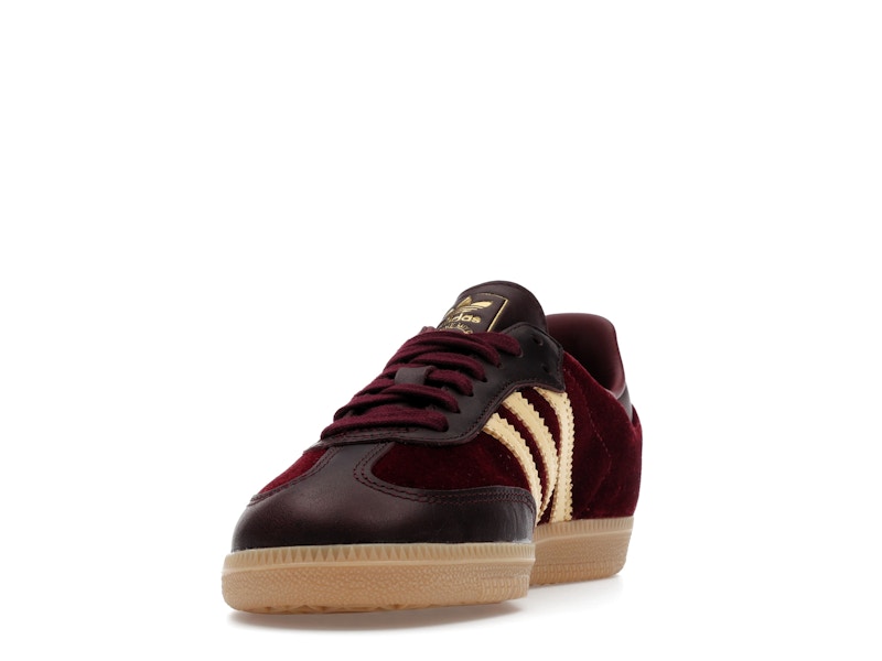 adidas Samba OG Shadow Red Velvet (Women's) - Shadow Red/Maroon/Gum - JS1394 - 11