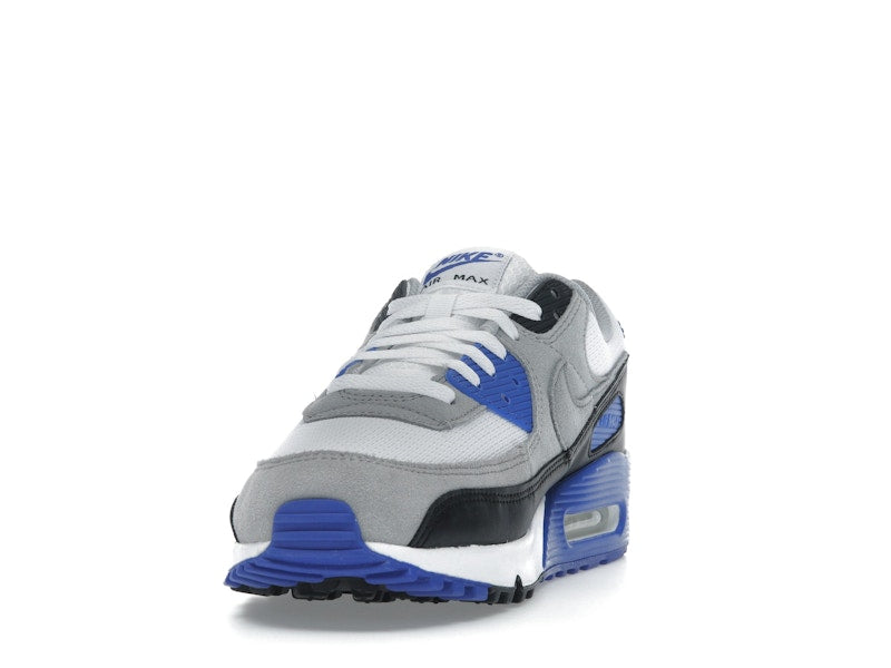 Nike Air Max 90 Hyper Royal - White/Light Smoke Grey/Black/Particle Grey - DM0029-112 - 11
