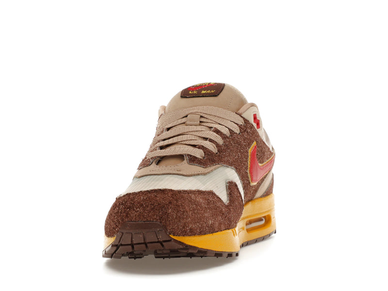 Nike Air Max 1 Swoosh Low Poly Big Head Origins - Light Chocolate/Hemp/Sand Drift/University Red - HV5776-200 - 11