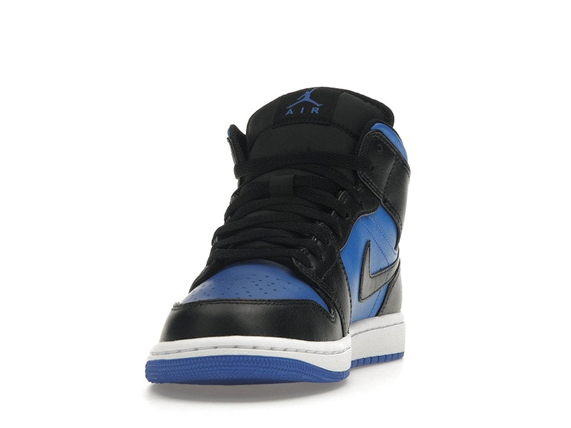 Air Jordan 1 Mid Black Royal Metallic - Black/Black/White/Royal Blue - DQ8426-042 - 11