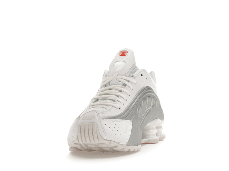 Nike Shox R4 White Metallic (W) - White/White-Metallic Silver-Max Orange - AR3565-101 - 11