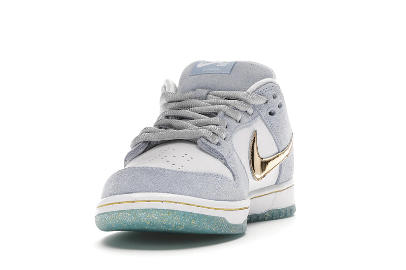 Nike SB Dunk Low Sean Cliver - Ice Blue/White-Metallic Gold-Metallic Silver - DC9936-100 - 11