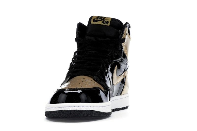 Air Jordan 1 Retro High Patent Gold Toe - Black/Metallic Gold-Summit White - 861428-007 - 11