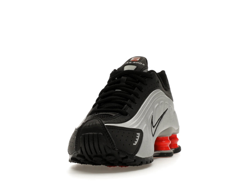 Nike Shox R4 Metallic Silver Black Picante Red (GS) - Metallic Silver/Black/Picante Red/Metallic Silver - CW2626-005 - 11