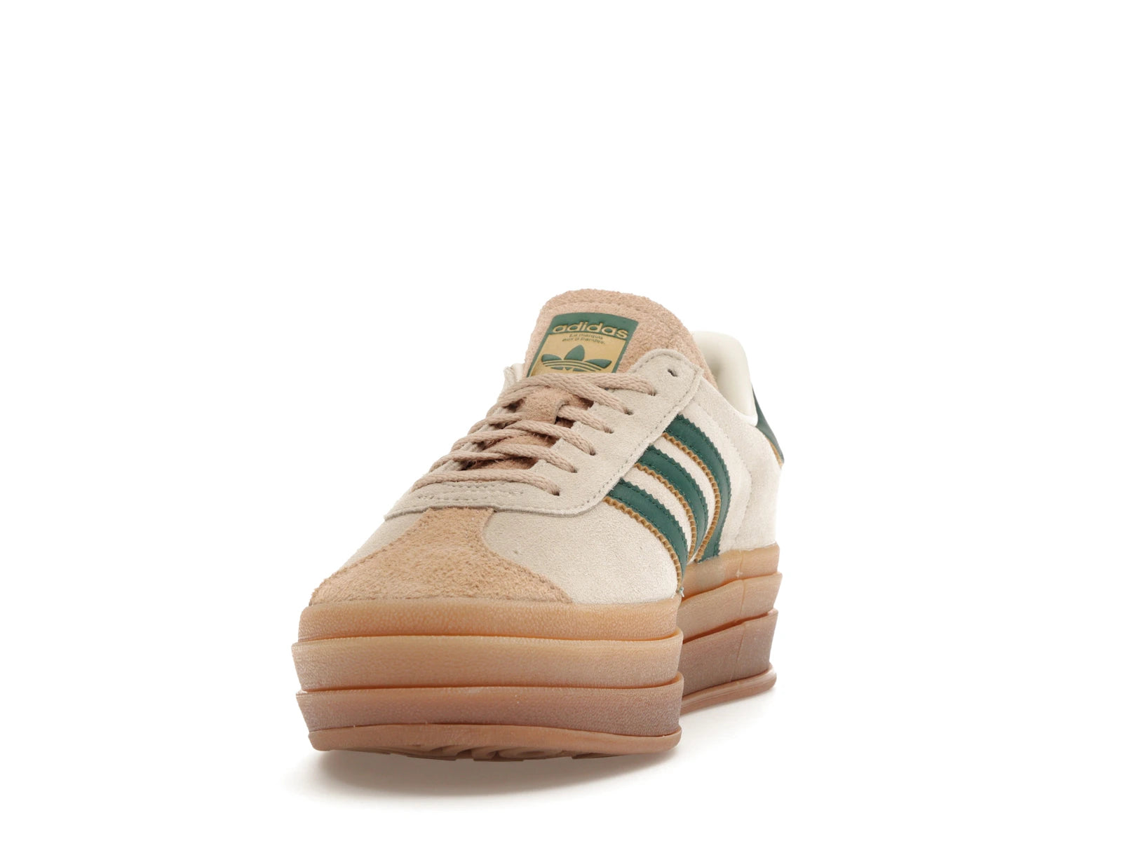 Adidas Gazelle Bold Magic Beige Collegiate Green - Cream White/Collegiate Green/Magic Beige - ID7056 - 11