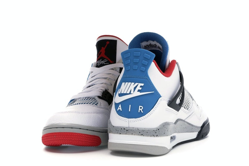 Air Jordan 4 Retro What The - White/Military Blue-Fire Red-Black-Cement Grey - CI1184-146 - 11