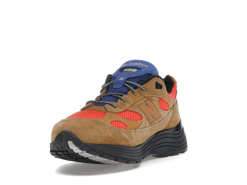 New Balance 992 Miusa Action Bronson Tan Red - Golden Brown/Flame - U992AB1 - 12