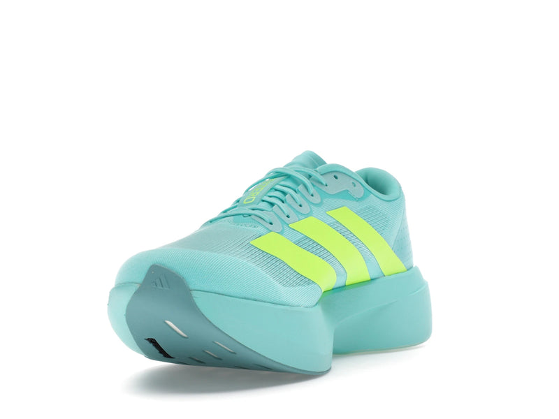 Adidas Adizero Evo SL Flash Aqua Lucid Lemon - Flash Aqua/Lucid Lemon/Mint Ton - JS4506 - 12