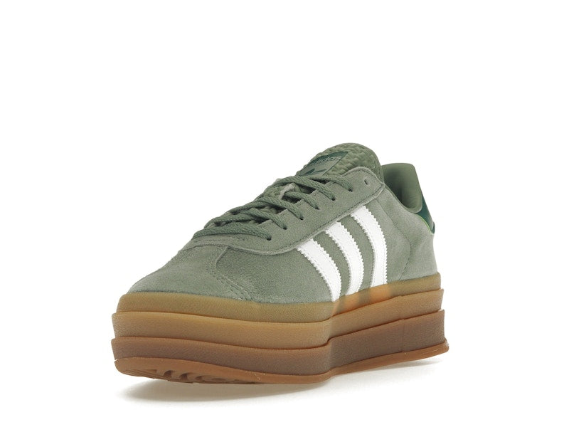 adidas Gazelle Bold Silver Green Gum (Womens) - Silver Green/Cloud White/Collegiate Green - ID6998 - 12